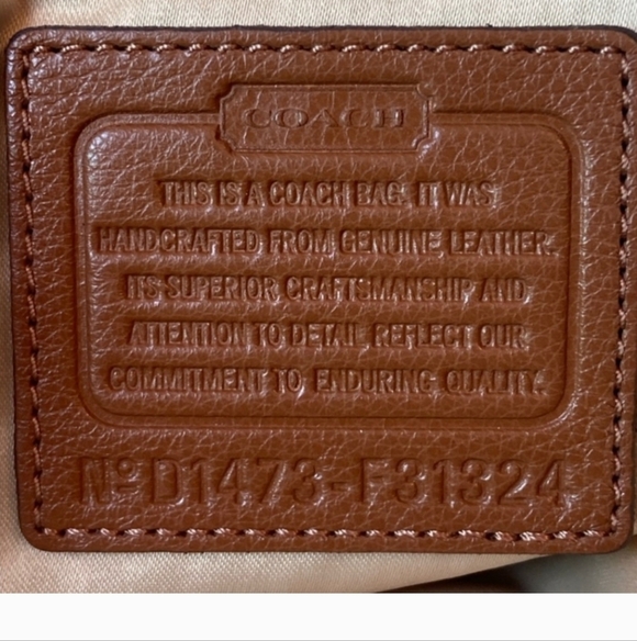 Coach 31324 Brown Park Soft Leather Kathryn Zipper Tote Bag Preloved - Picture 8 of 10